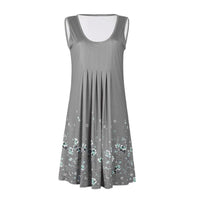 Coastal Cowgirl Boho Dress – Sleeveless Summer Dress with Floral Detail