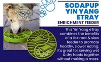 Sun and Moon eTray - Shallow Slow Feeder Dog Bowl for Enrichment | USA Made