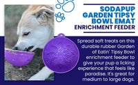 Garden of Eatin' Tipsy Bowl - Wobble Lick Mat for Dogs & Cats | USA Made