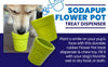 Large Flower Pot eCup Dog Treat Dispenser | Durable USA-Made Enrichment Toy | SodaPup