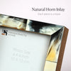 Horn Inlay Picture Frame Tabletop Wall 4x4 4x6 5x7 8x10
