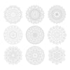 Mandala Coloring Sheets - Deluxe 110lb Paper, Artist Quality