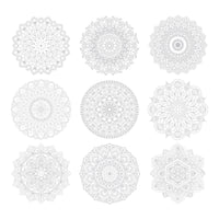 Mandala Coloring Sheets - Deluxe 110lb Paper, Artist Quality