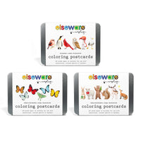 Coloring Postcards w/ 6 Designs (30 cards)