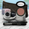 Pink Mocha - a neutral muddy pink with a golden gleam / Black Beauty - Pure black