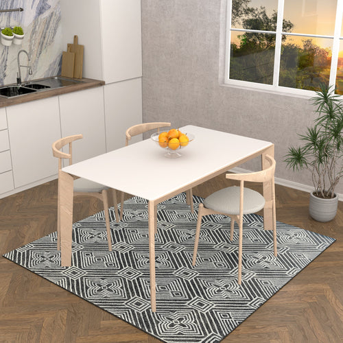 Premium Hand-Tufted Rug Made of 100% Wool  - Echos - 6x6 Feet
