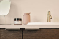 Brushed Bronze "Edge Straight" Tab Drawer Pulls Euro • Knobs