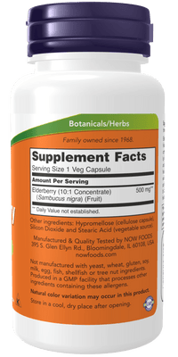 Elderberry 500mg, NOW