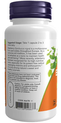 Elderberry 500mg, NOW