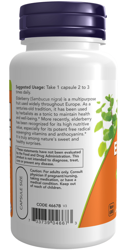 Elderberry 500mg, NOW