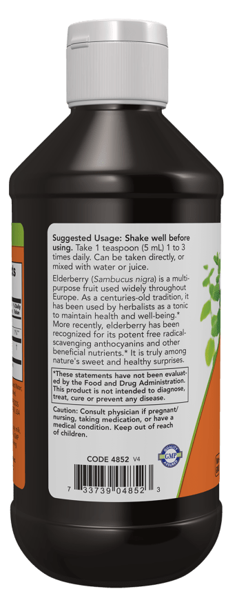 Elderberry Liquid, NOW