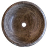Emperador Brown Natural Stone Marble Drop-in or Above Vanity Bathroom Vessel Sink