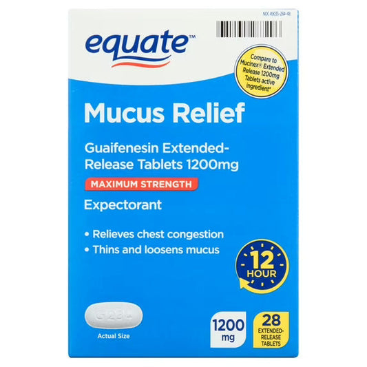 Guaifenesin 1200 mg Extended-Release Tablets, 28 Count