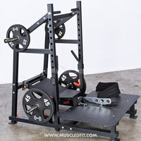 Excel Belt Squat - Muscle D Fitness - Plate Loaded Belt Squat w/ Plate Storage