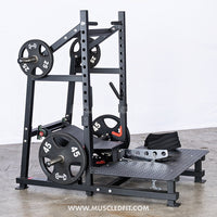 Excel Belt Squat - Muscle D Fitness - Plate Loaded Belt Squat w/ Plate Storage
