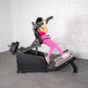 Excel Glute Line Hack Squat / Front Squat - Muscle D Fitness - Plate Load Squat Machine - Counter Balanced - Plate Storage Pegs
