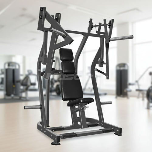 Excel Iso-Lateral Bench Press - Muscle D Fitness - Plate Loaded Chest Press - Piston Assisted Seat Adjustment