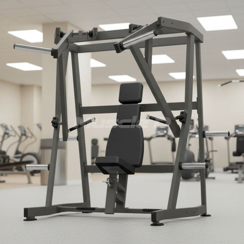 Excel Iso-Lateral Decline Chest Press - Muscle D Fitness - Plate Loaded Decline Bench Press - Gas Shock Assisted Seat Adjustment