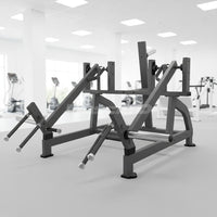 Excel Squat High Pull - Muscle D Fitness - Plate Load Shrug - Weight Storage Pegs
