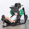 Excel Linear Leg Press - Muscle D Fitness - Plate Load Leg Press - Adjustable Back Pad - Plate Storge Pegs