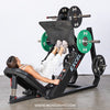 Excel Linear Leg Press - Muscle D Fitness - Plate Load Leg Press - Adjustable Back Pad - Plate Storge Pegs