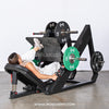 Excel Linear Leg Press - Muscle D Fitness - Plate Load Leg Press - Adjustable Back Pad - Plate Storge Pegs