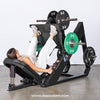 Excel Linear Leg Press - Muscle D Fitness - Plate Load Leg Press - Adjustable Back Pad - Plate Storge Pegs