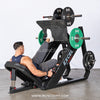 Excel Linear Leg Press - Muscle D Fitness - Plate Load Leg Press - Adjustable Back Pad - Plate Storge Pegs