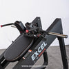 Excel Linear Hack Slide - Muscle D Fitness - Plate Load Hack Squat - Weight Storage Pegs - Safety Catch
