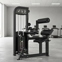 Excel Back/Ab Combo - Muscle D Fitness - Commercial Adjustable Pin Selectorized Back Extension Ab Crunch Combo