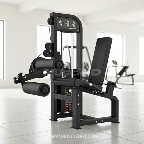 Excel Seated Leg Curl - Muscle D Fitness - Selectorized Hamstring Curl