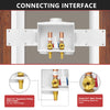 1/2" PEX Crimp (F1807) Inlet, Washing Machine Outlet Box, Single Control Valve, Copper Water Hammer Arrestor Plumbingsell