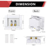 10 Pcs 1/2" PEX Crimp (F1807) Inlet, Washing Machine Outlet Box, Single Control Valve, with SS Hammer Arrestor