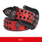 Red with Black diamonds / 40