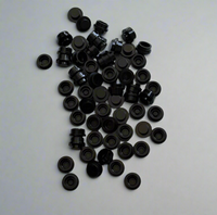 Black 4073 1x1 Round Plate Brick – Choose Quantity – Brick-Compatible Bulk Lot