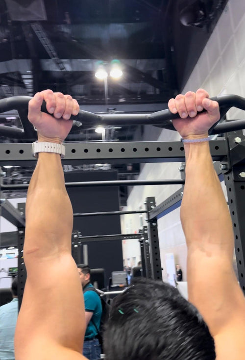 TGrip Commercial 4' Low Profile Wall Mount Rig Fitness Kits - 3x3 Steel - Functional Multi-Grip Pull-Up - Sandwich Style J-Hooks