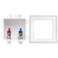 1/2" CPVC PPE Intet, Faucet Outlet Box, With Installed 1/4 Turn Ball Valve Plumbingsell