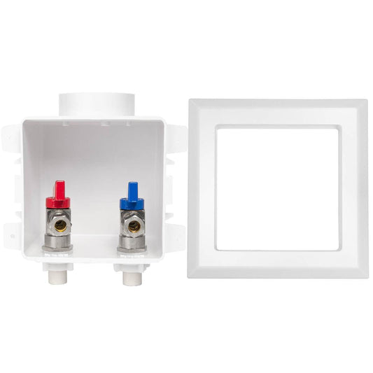 1/2" CPVC PPE Intet, Faucet Outlet Box, With Installed 1/4 Turn Ball Valve Plumbingsell