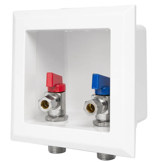 1/2" Sweat MIP, Faucet Outlet Box, with Installed 1/4 Turn Ball Valve Plumbingsell