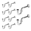 1-1/4" P-Trap, 17GA, Chrome Plated Brass