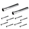 1-1/4" x 12" Slip-Joint Sink Drain Extension Tube, 20GA, Chrome Plated Brass