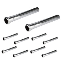 1-1/4" x 12" Slip-Joint Sink Drain Extension Tube, 20GA, Chrome Plated Brass