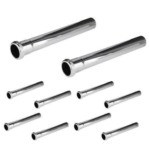 1-1/4" x 12" Slip-Joint Sink Drain Extension Tube, 20GA, Chrome Plated Brass