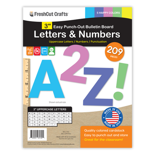Bulletin Board Letters – 3 inch