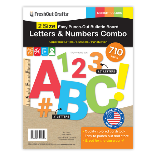 Bulletin Board Letters Combo – 2 Sizes