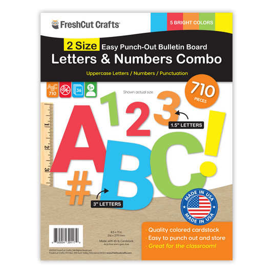Bulletin Board Letters Combo – 2 Sizes