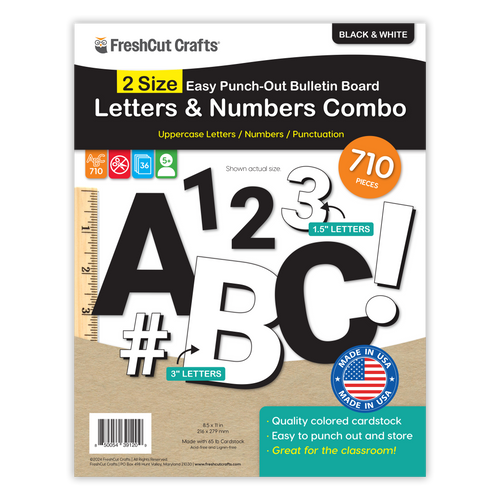 Bulletin Board Letters Combo – 2 Sizes
