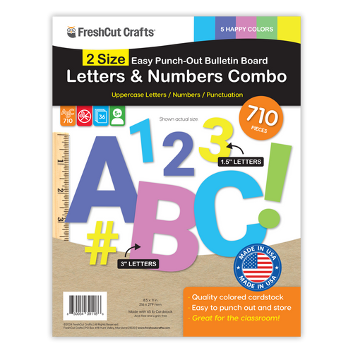 Bulletin Board Letters Combo – 2 Sizes