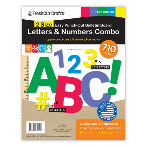 Bulletin Board Letters Combo – 2 Sizes