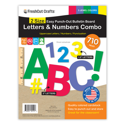 Bulletin Board Letters Combo – 2 Sizes